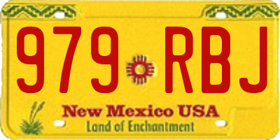 NM license plate 979RBJ