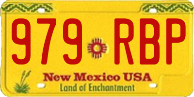 NM license plate 979RBP