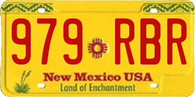 NM license plate 979RBR
