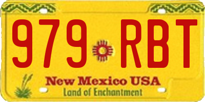 NM license plate 979RBT