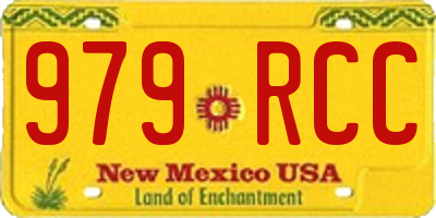 NM license plate 979RCC