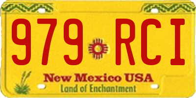 NM license plate 979RCI