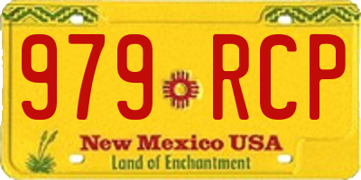 NM license plate 979RCP