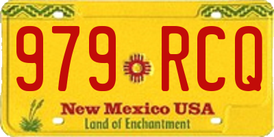 NM license plate 979RCQ
