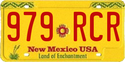 NM license plate 979RCR