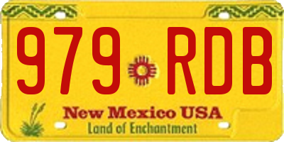 NM license plate 979RDB
