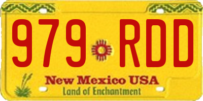 NM license plate 979RDD