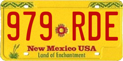 NM license plate 979RDE