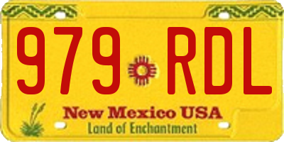 NM license plate 979RDL