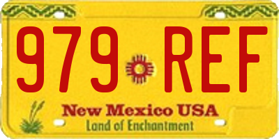 NM license plate 979REF