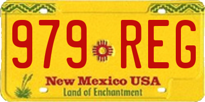 NM license plate 979REG