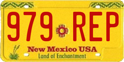 NM license plate 979REP