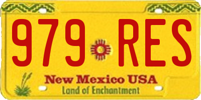 NM license plate 979RES