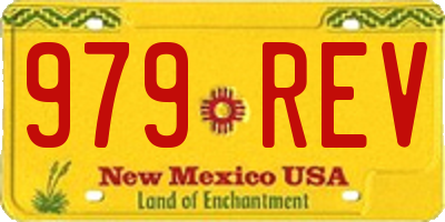 NM license plate 979REV