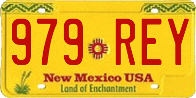 NM license plate 979REY