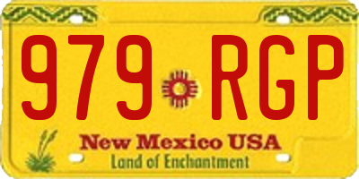 NM license plate 979RGP