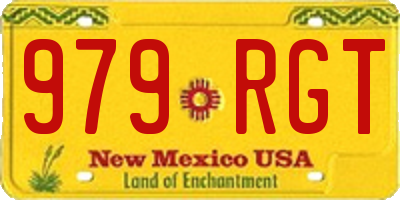 NM license plate 979RGT