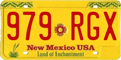 NM license plate 979RGX