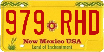 NM license plate 979RHD