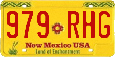 NM license plate 979RHG