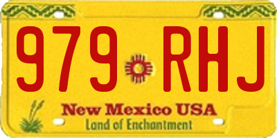 NM license plate 979RHJ