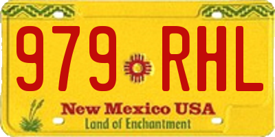 NM license plate 979RHL