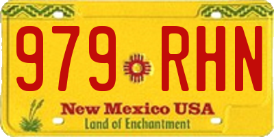 NM license plate 979RHN
