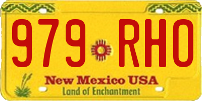 NM license plate 979RHO