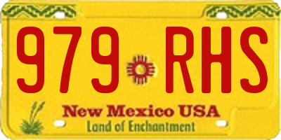 NM license plate 979RHS