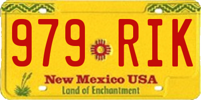 NM license plate 979RIK