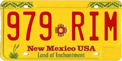 NM license plate 979RIM