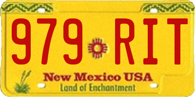 NM license plate 979RIT