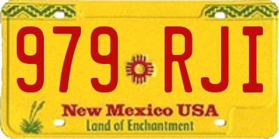 NM license plate 979RJI