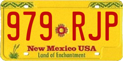 NM license plate 979RJP
