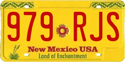 NM license plate 979RJS
