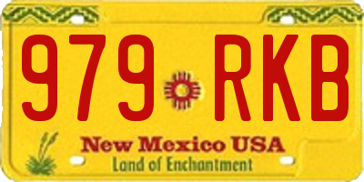 NM license plate 979RKB