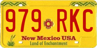 NM license plate 979RKC