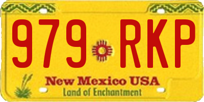 NM license plate 979RKP