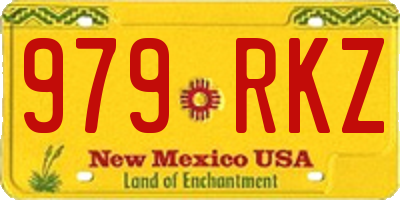NM license plate 979RKZ