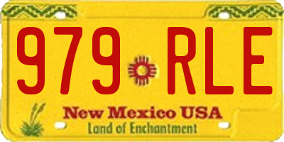 NM license plate 979RLE