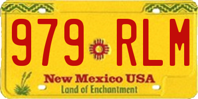 NM license plate 979RLM