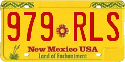 NM license plate 979RLS