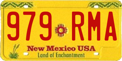 NM license plate 979RMA
