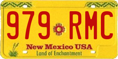 NM license plate 979RMC