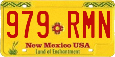 NM license plate 979RMN