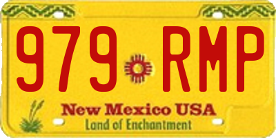 NM license plate 979RMP