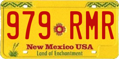 NM license plate 979RMR