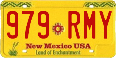 NM license plate 979RMY