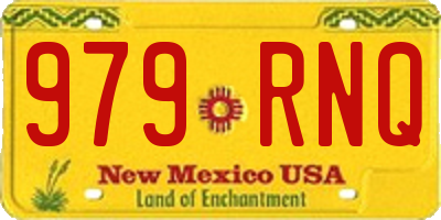 NM license plate 979RNQ