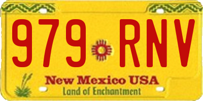 NM license plate 979RNV